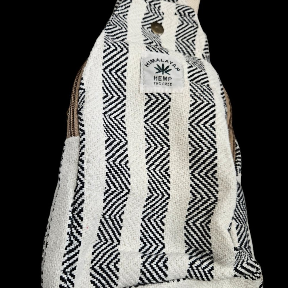 Hemp Sling Backpack- Hemp Cross body Bag-Hemp Shoulder Backpack Adjustab… NWT